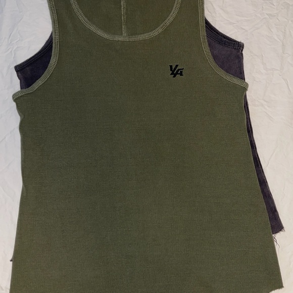 YoungLA Olive Green & Faded Purple Tank Tops - Picture 7 of 9